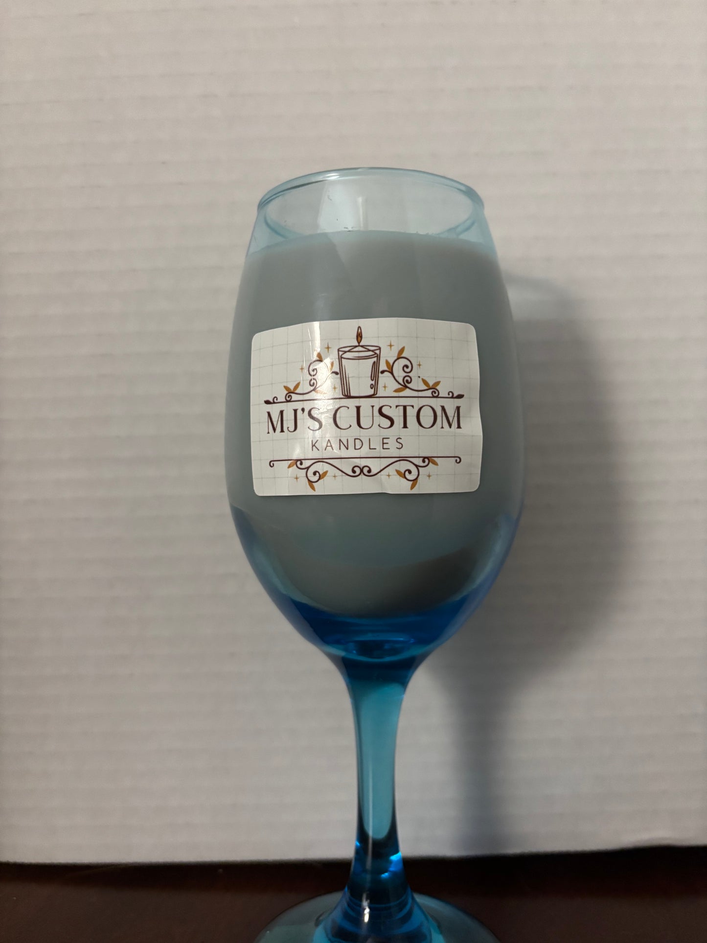 Wine glass candle